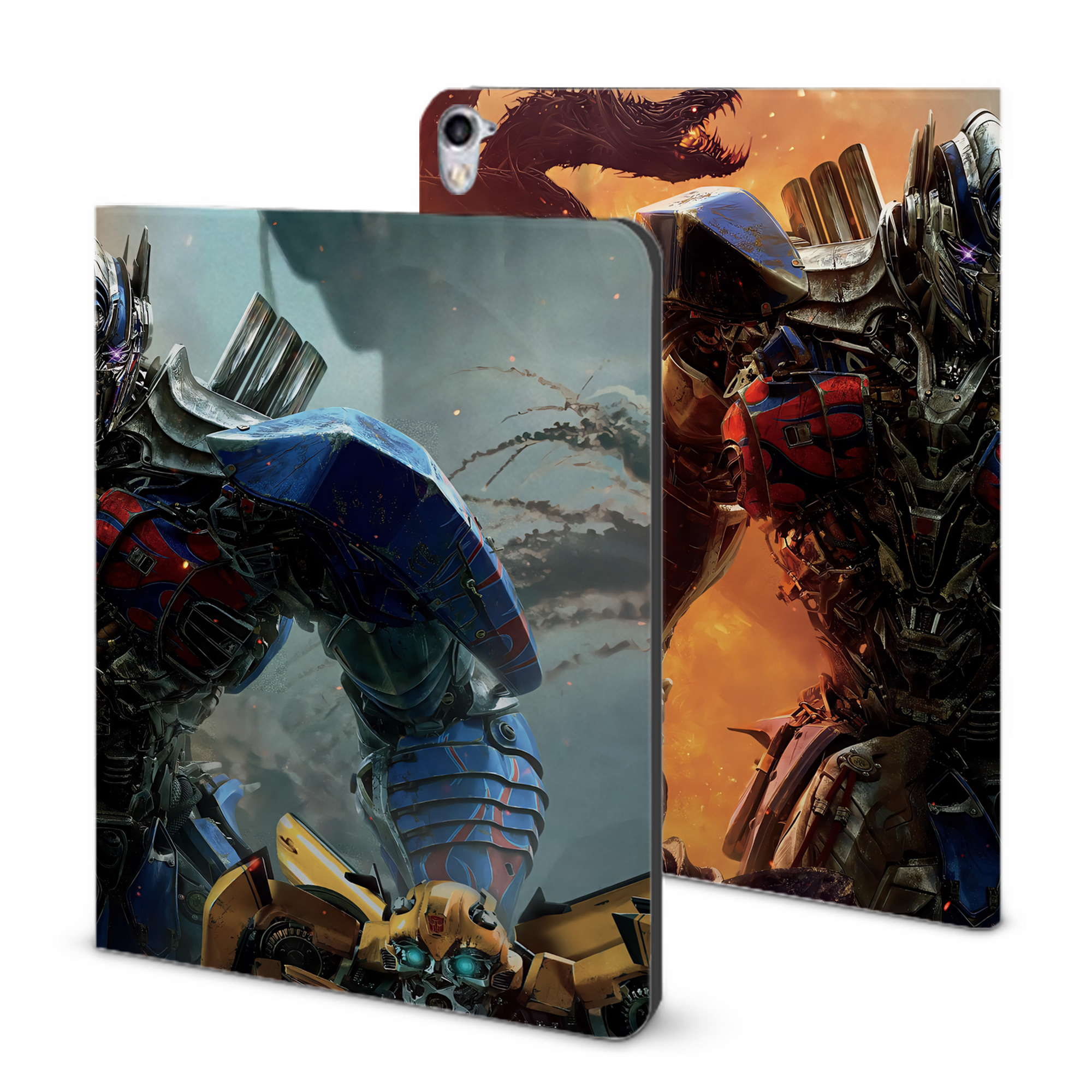 （画像用） Transformers トランスフォーマー IPad ケース ブック型 PUレザー TPU 耐衝撃 軽量 薄型 ペン収納なし 全面保護 IPad 各モデル対応